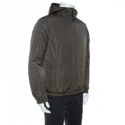 Prada Bicolor Quilted Zip Front Reversible Jacket L