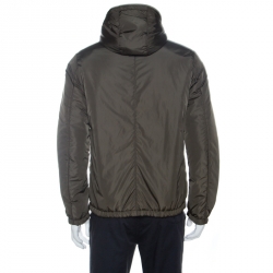 Prada Bicolor Quilted Zip Front Reversible Jacket L