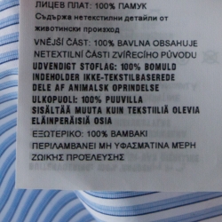 Pre Owned Prada Blue & White Striped Cotton Contrast Trim Long Sleeve Shirt M