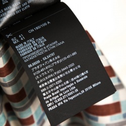 Prada Multicolor Cotton Abstract Print Short Sleeve Shirt L