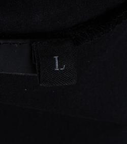 مملوكة مسبقًا تيشيرت برادا بولو قطن أس�ود للرجال L