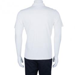 مملوكة مسبقًا Prada Men's White Polo Shirt XL