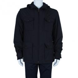 Pre Owned Prada Zip Front Pocket Detail Men's Jacket L