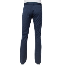 Pre Owned Prada Navy Blue Drill Trousers M