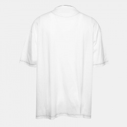 Pre Owned Prada White Cotton Pocket Detail Short Sleeve T-Shirt XL