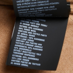 Prada Tan Brown Cashmere & Wool Shirt 2XL