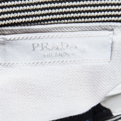 Prada White Cotton Striped Collar Polo T-Shirt XXXL