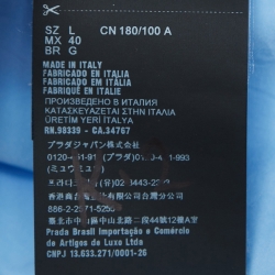 مملوكة مسبقًا Prada Blue Cotton Short Sleeve Shirt L