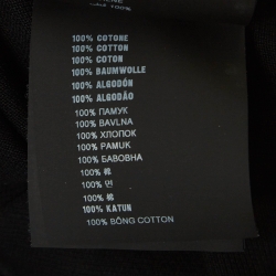 Prada Black Cotton Pique Polo T-Shirt M
