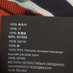 مملوكة مسبقًا Prada Multicolor Striped Silk Knit Polo T-Shirt S