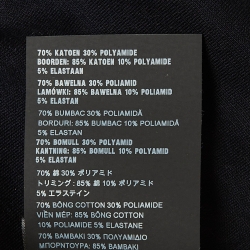 Prada Navy Blue Logo Embossed Cotton Oversized T-Shirt S