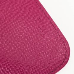 Pre Owned Prada Pink Quilted Nylon Wallet