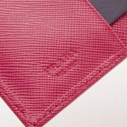 مملوكة مسبقًا Prada Light Pink Saffiano Short Wallet