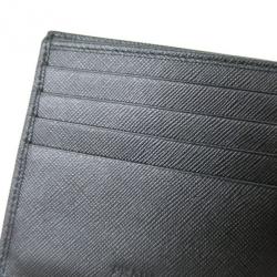 Pre Owned محفظة برادا نايلون أسود طي ثنائي