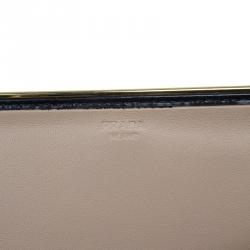 مملوكة مسبقًا محفظة برادا سبازولاتو جلد أسود ميتالك بقلاب