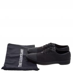Prada Black Canvas Low Top Sneakers Size 42