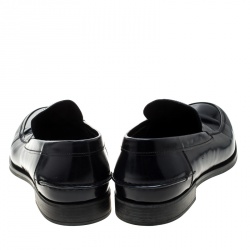 Prada Blue Leather Loafers Size 43.5