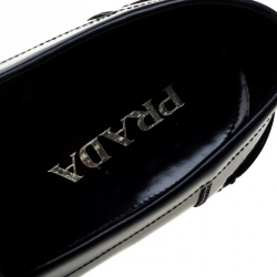 Prada Blue Leather Loafers Size 43.5