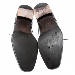 Prada Brown Leather Derby Oxfords Size 43.5