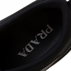 Pre Owned Prada Black Fabric/Leather Cloudbust Slip-On Sneakers Size 41.5