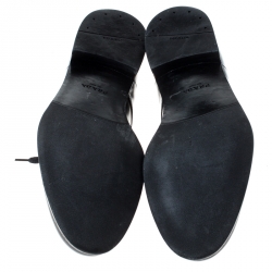Prada Black Leather Lace Up Oxfords Size 41