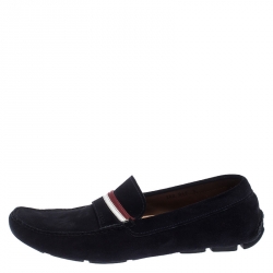 Prada Blue Suede Loafers Size 43