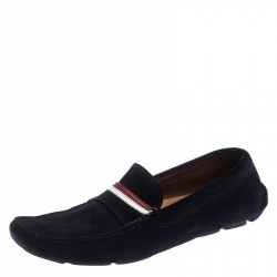 Prada Blue Suede Loafers Size 43