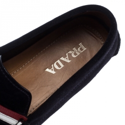 Prada Blue Suede Loafers Size 43