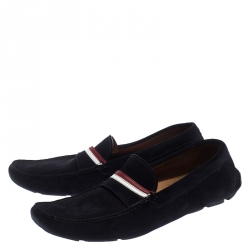 Prada Blue Suede Loafers Size 43