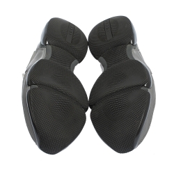 Prada Grey/Black Mesh and Leather Cloudbust Sneakers Size 41