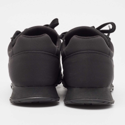 Prada Black Canvas Low Trainer Sneakers Size 45.5