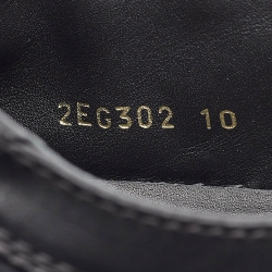 Prada Black Leather Low Top Sneakers Size 44