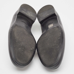 Prada Black Leather Slip On Loafers Size 44