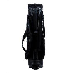 Prada Black Tessuto and Saffiano Leather Golf Bag