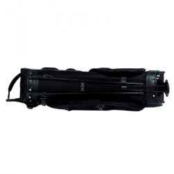Prada Black Tessuto and Saffiano Leather Golf Bag