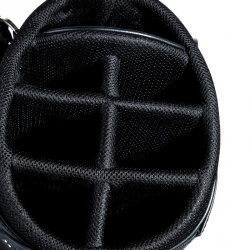 Prada Black Tessuto and Saffiano Leather Golf Bag