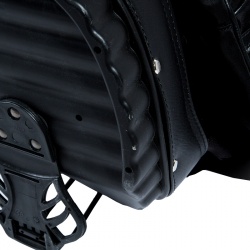 Prada Black Tessuto and Saffiano Leather Golf Bag