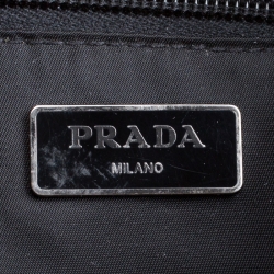 Prada Dark Blue Nylon Camouflage Drawstring Backpack