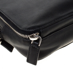 Pre Owned Prada Black Leather Travel Clutch