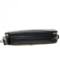 Pre Owned Prada Black Leather Travel Clutch