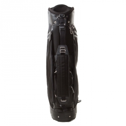 Prada Black Tessuto and Saffiano Leather Golf Bag