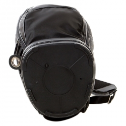 Prada Black Tessuto and Saffiano Leather Golf Bag