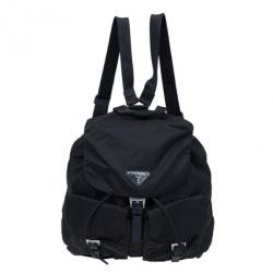 Pre Owned Prada Brown Tessuto Nylon Backpack