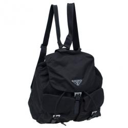 Pre Owned حقيبة ظهر برادا بني تيسوتو نايلون