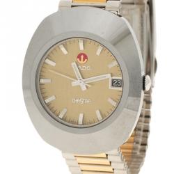 Rado Diastar Gold Stainless Steel Original Men's Wristwatch 35MM