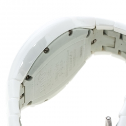 Pre Owned Rado True White Ceramic Chronograph Jubilee 541.0832.3.001 Men's Wristwatch 44 mm