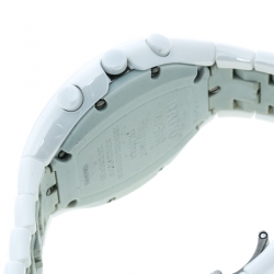 Pre Owned Rado True White Ceramic Chronograph Jubilee 541.0832.3.001 Men's Wristwatch 44 mm