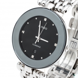 Pre Owned  ساعة يد رجالية رادو 01.129.3742.4.015 فلورانس ستانلس ستيل سوداء 32 مم