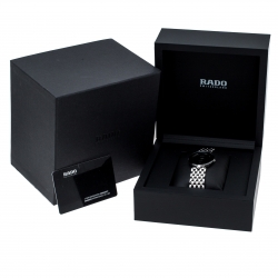 Pre Owned  ساعة يد رجالية رادو 01.129.3742.4.015 فلورانس ستانلس ستيل سوداء 32 مم