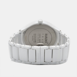 Rado White High-Tech Ceramic Titanium True R27240712 Men's Wristwatch 40 mm